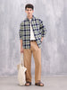 Textured Checkered Shirt | Green