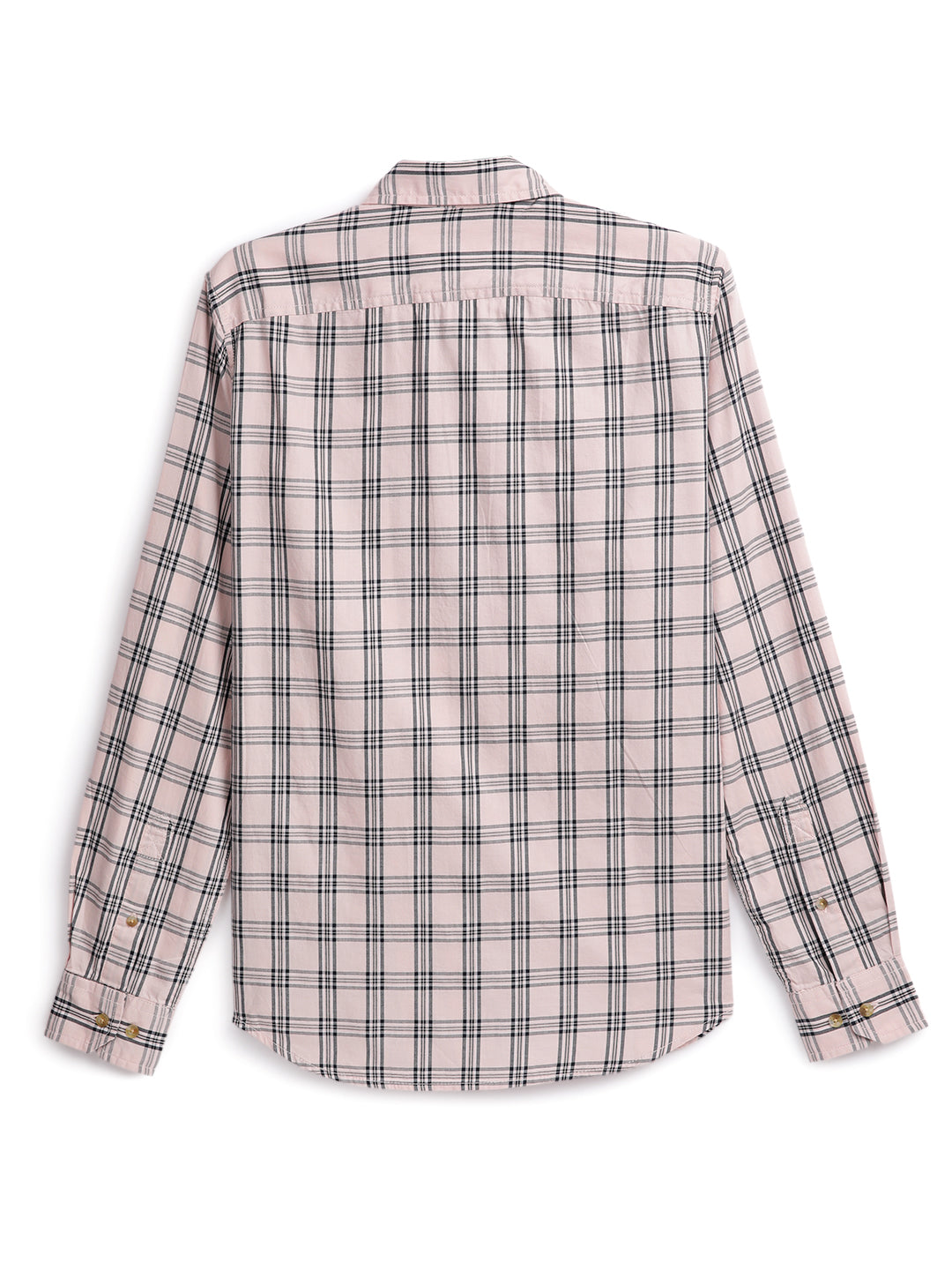 Lilac Black Casual Checked Shirt