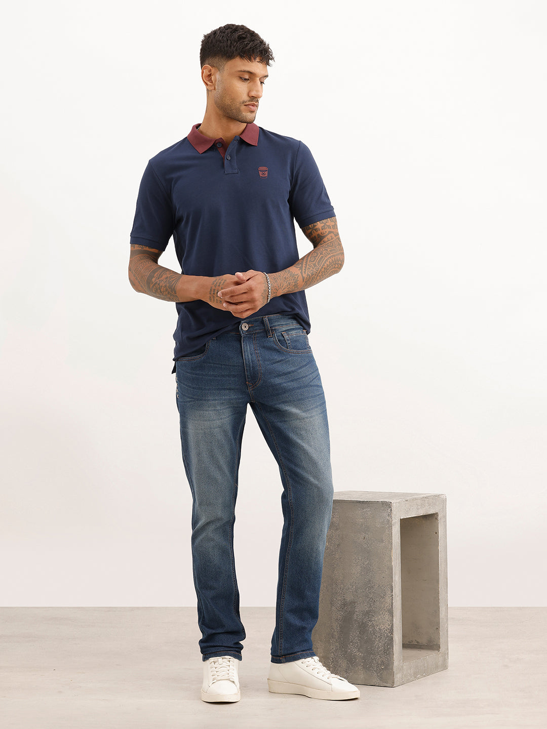Classic Slim Fit Denim Jeans | Blue