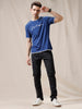 Solid Mid Rise Darkstone Jeans