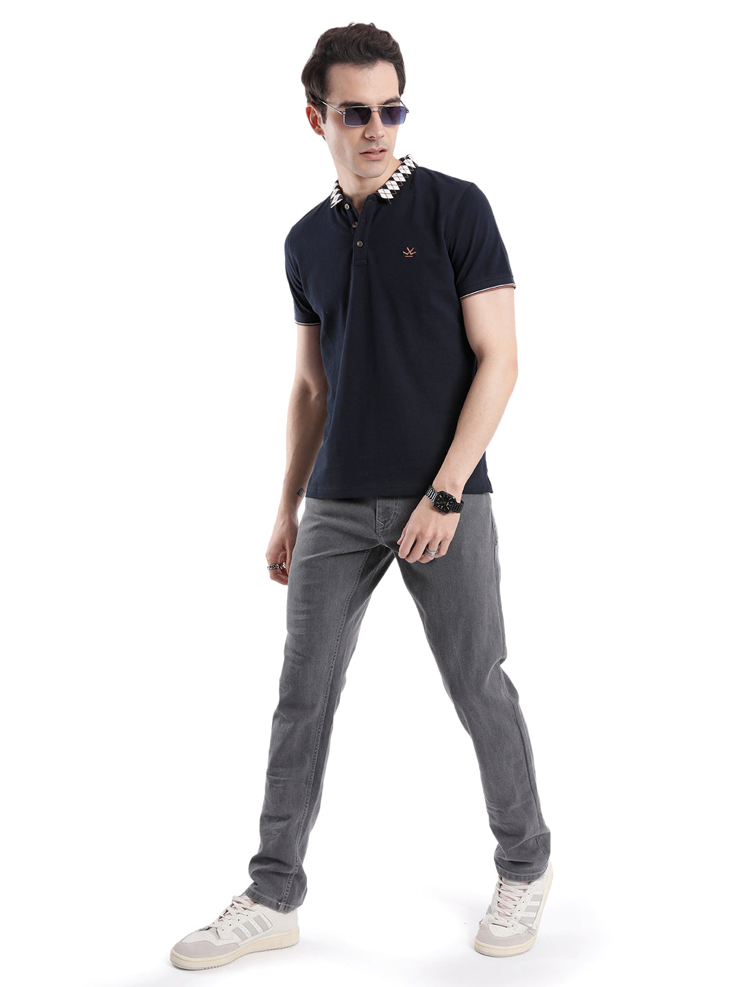 Classic Grey Slim Fit Denim Jeans