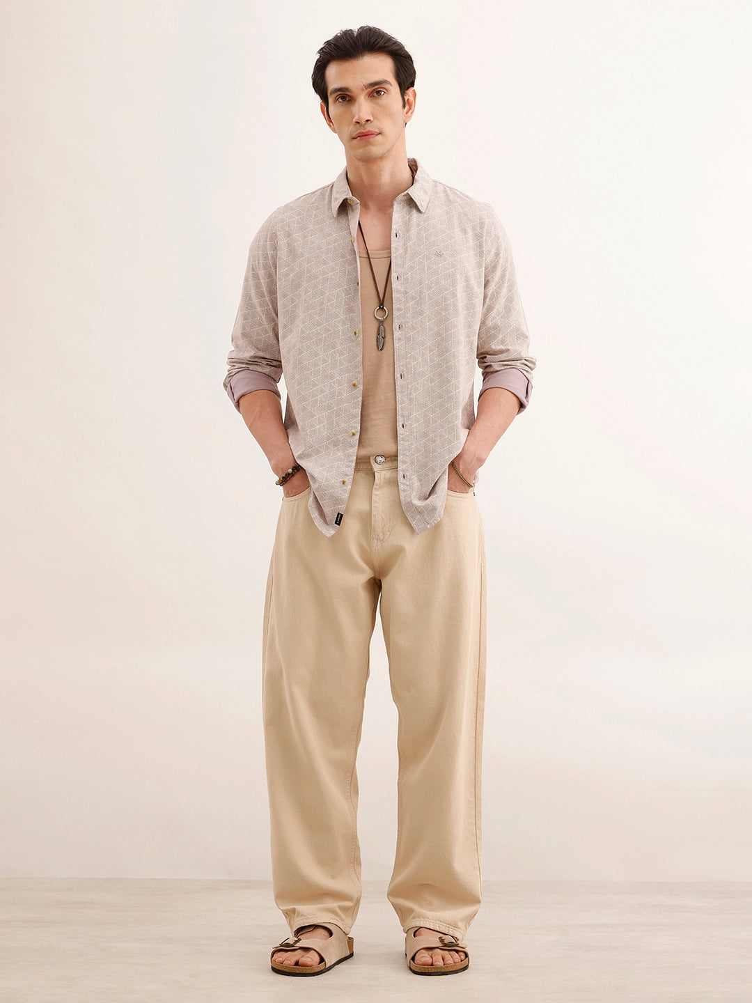 Regular Fit AOP Shirt | Purple