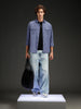 Wrogn Men's Casual Comfort Fit Double Pocket Shirt | Grey