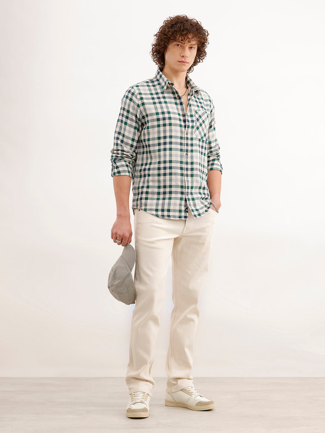 Regular Fit Checkered Shirt | Multicolor