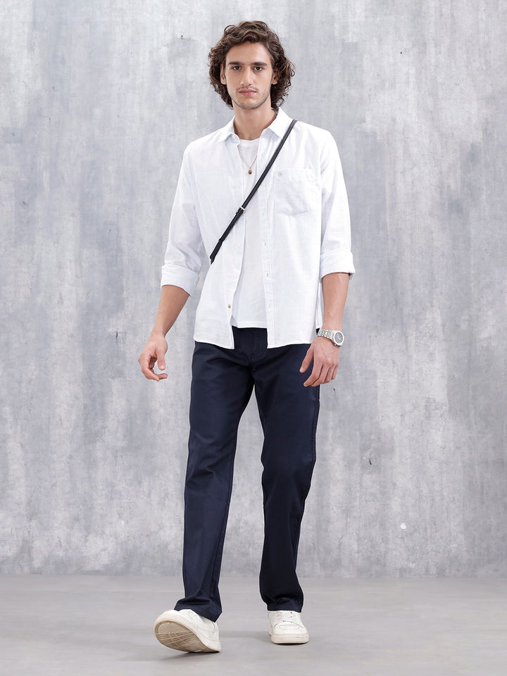 Men's Casual Straight Fit Jogger | Navy Blue