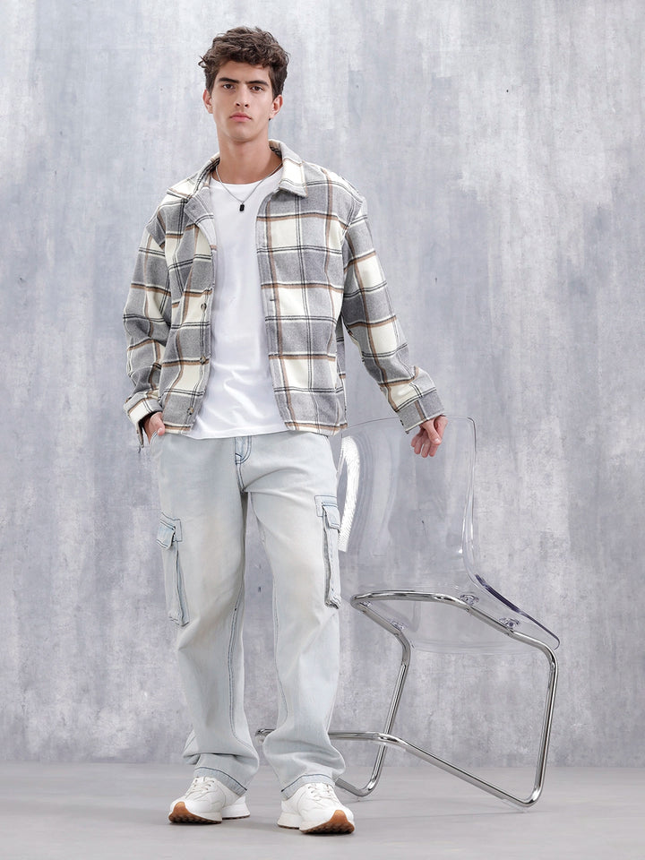 Superstone Wash Loose Cargo Fit Jeans | Super Stone