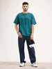 Oversized Cut & Sew T-Shirt | Green