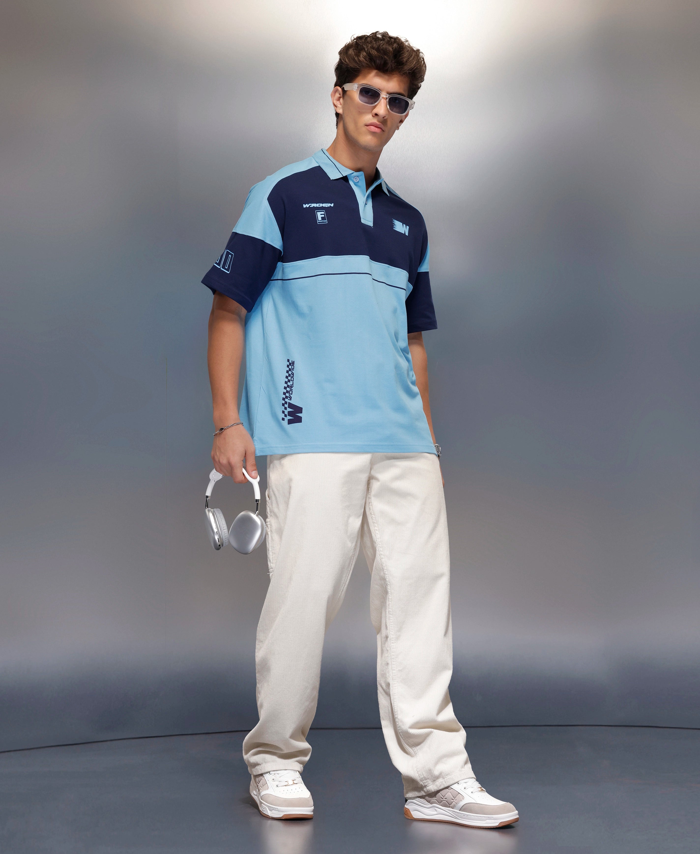 Classic Cut And Sew Polo T-Shirt   |  Blue