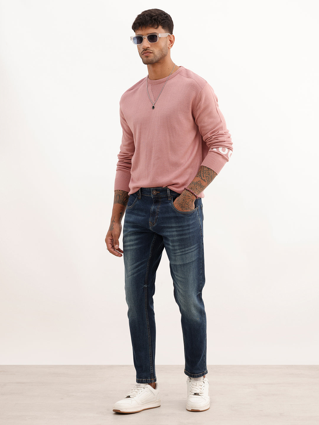 Faded Slim Crop Denim Jeans | Blue | WJN0200SL2025S