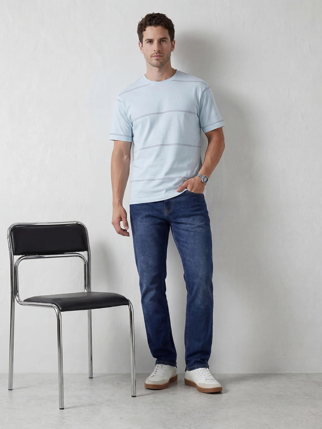 Faded Anti Fit Denim Jeans | Blue
