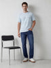 Faded Anti Fit Denim Jeans | Blue