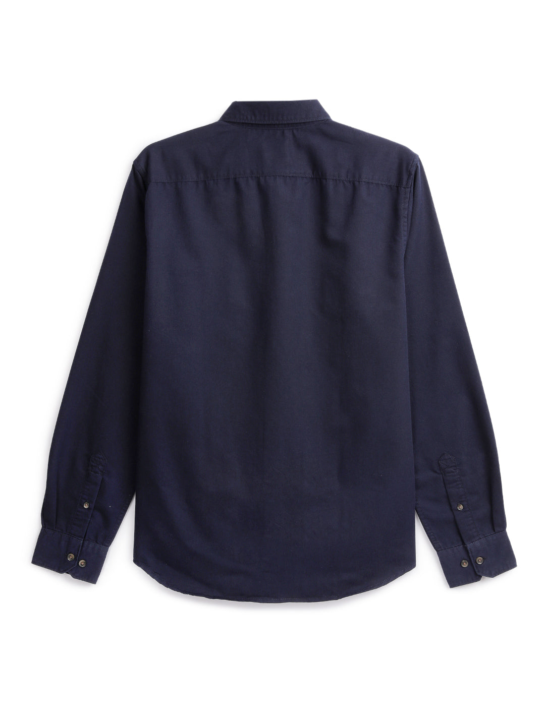 Prime Navy Solid Cotton Shirt