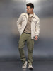 Men's straight fit trouser with cargo pockets | Olive