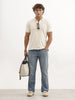 Faded Straight Fit Denim Jeans | Light Blue
