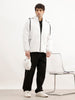 Solid Comfort Fit Hooded Jacket | White | WJK02FSRE1022W