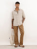 Solid 100% Premium Linen Shirt | Natural | WSH02FSSL0314S