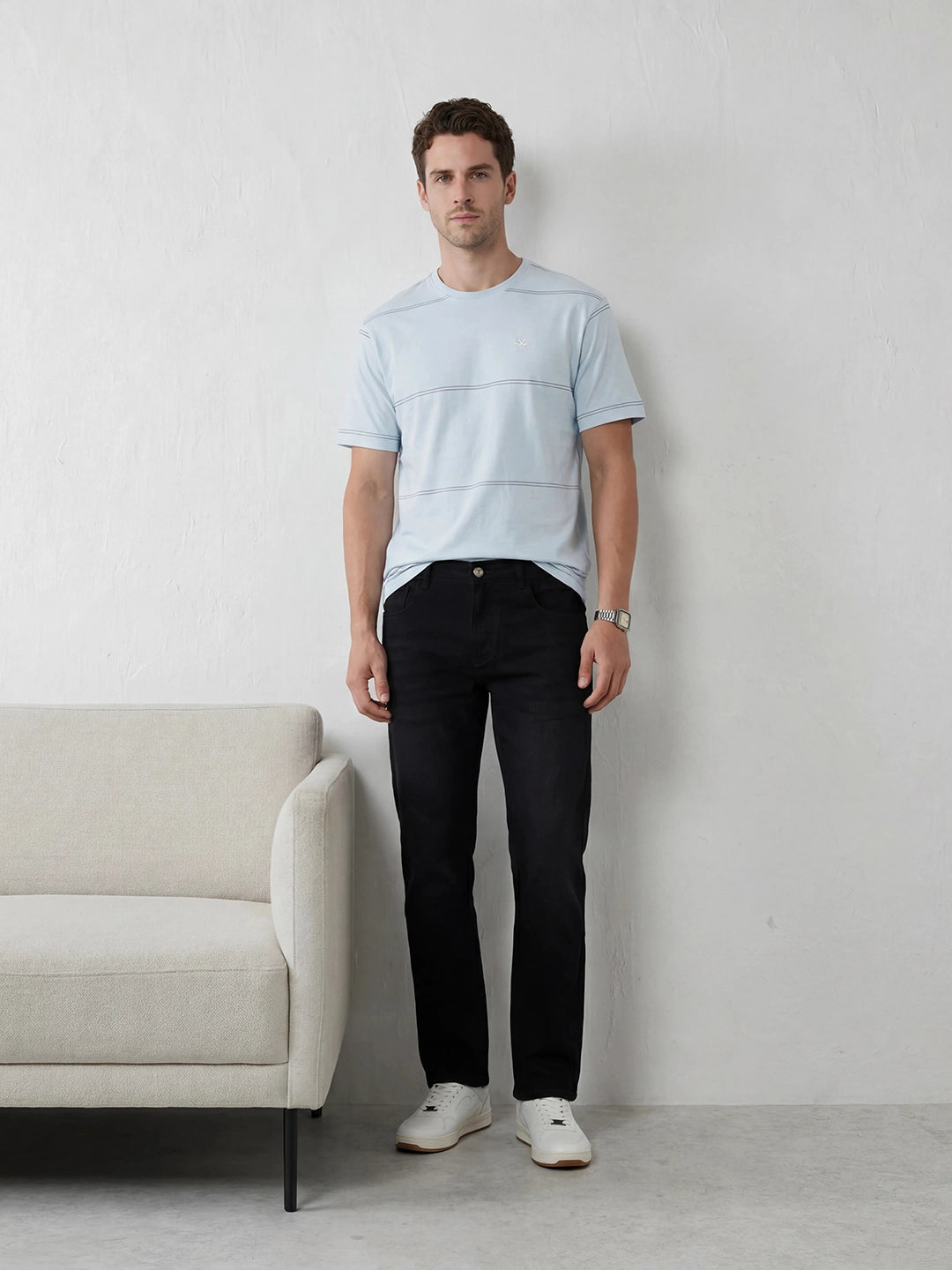 Solid Anti Fit Denim Jeans | Dark Blue