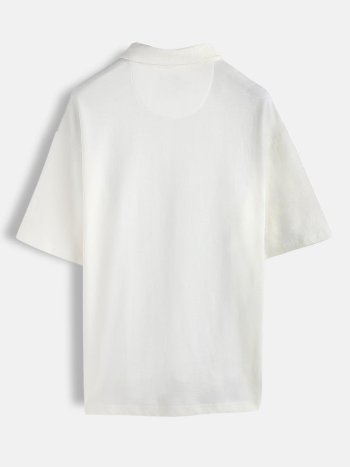 Spray Printed Oversized T-Shirt | Off White