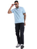 Light Blue Tipping Polo T-Shirt