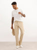 Solid Straight Fit Carpenter Trouser | Beige