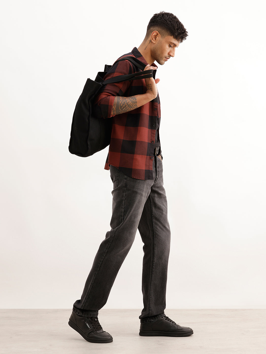 Faded Straight Fit Denim Jeans | Grey
