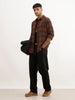 Slim Fit Checkered Full Sleeve Shirt | Brown
