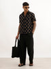 Classic Comfort Fit Jacquard Shirt | Black