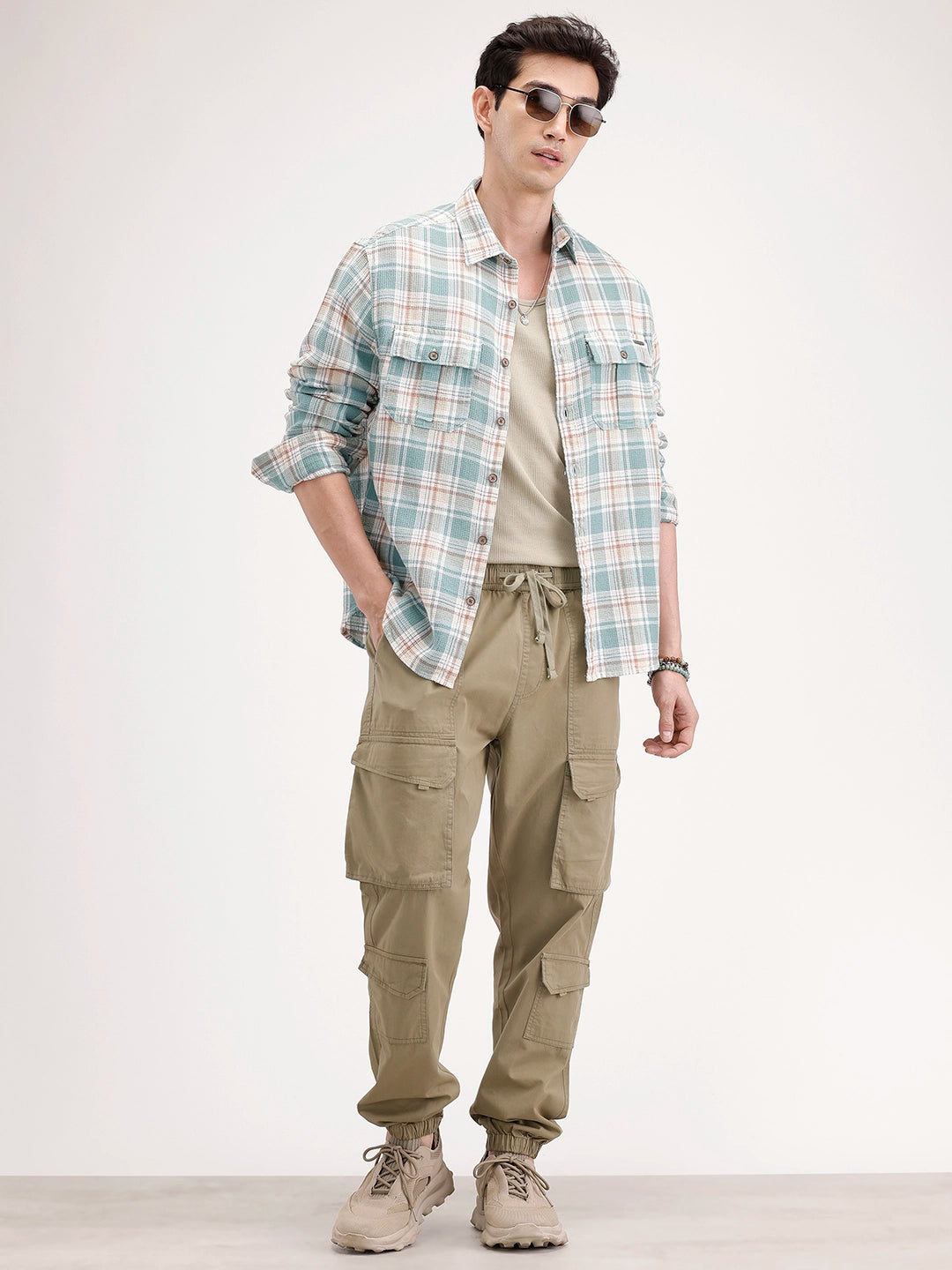Relaxed Fit Cargo Jogger | Olive
