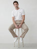 Solid Slim Fit T-Shirt | White