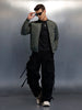 Men's causal regular fit bomber jacket | Olive