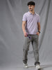 Dual Tone Lavender Polo T-Shirt