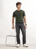 Solid Straight Fit Denim Jeans | Grey