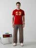 Vintage Varsity Style Graphic Tee | Red