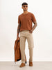 Slim Fit HD Printed T-Shirt | Brown