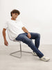 Classic Straight Fit Cargo Jeans | Light Blue