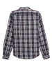 Grey Navy Casual Checked Shirt