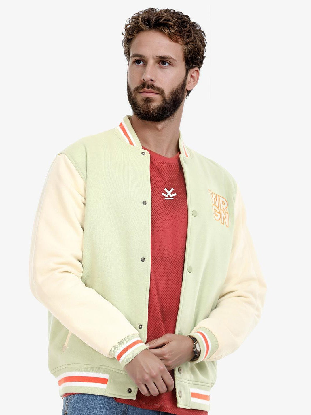 Pastel Varsity Bomber Jacket