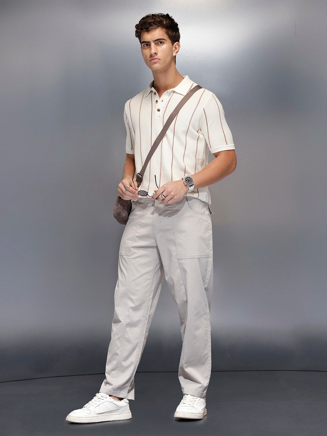 Men’s casual loose fit trouser | Grey