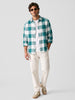 Classic Oversized Checkered Shirt | Green