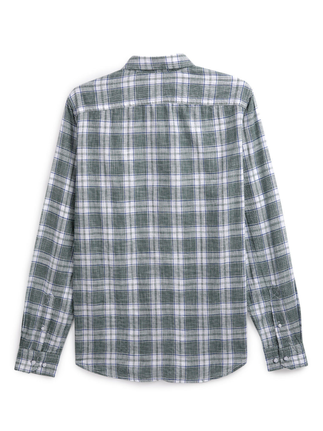 Premium Green Checked Slim Fit Shirt