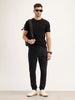 Jogger Fit Denim Jeans | Black