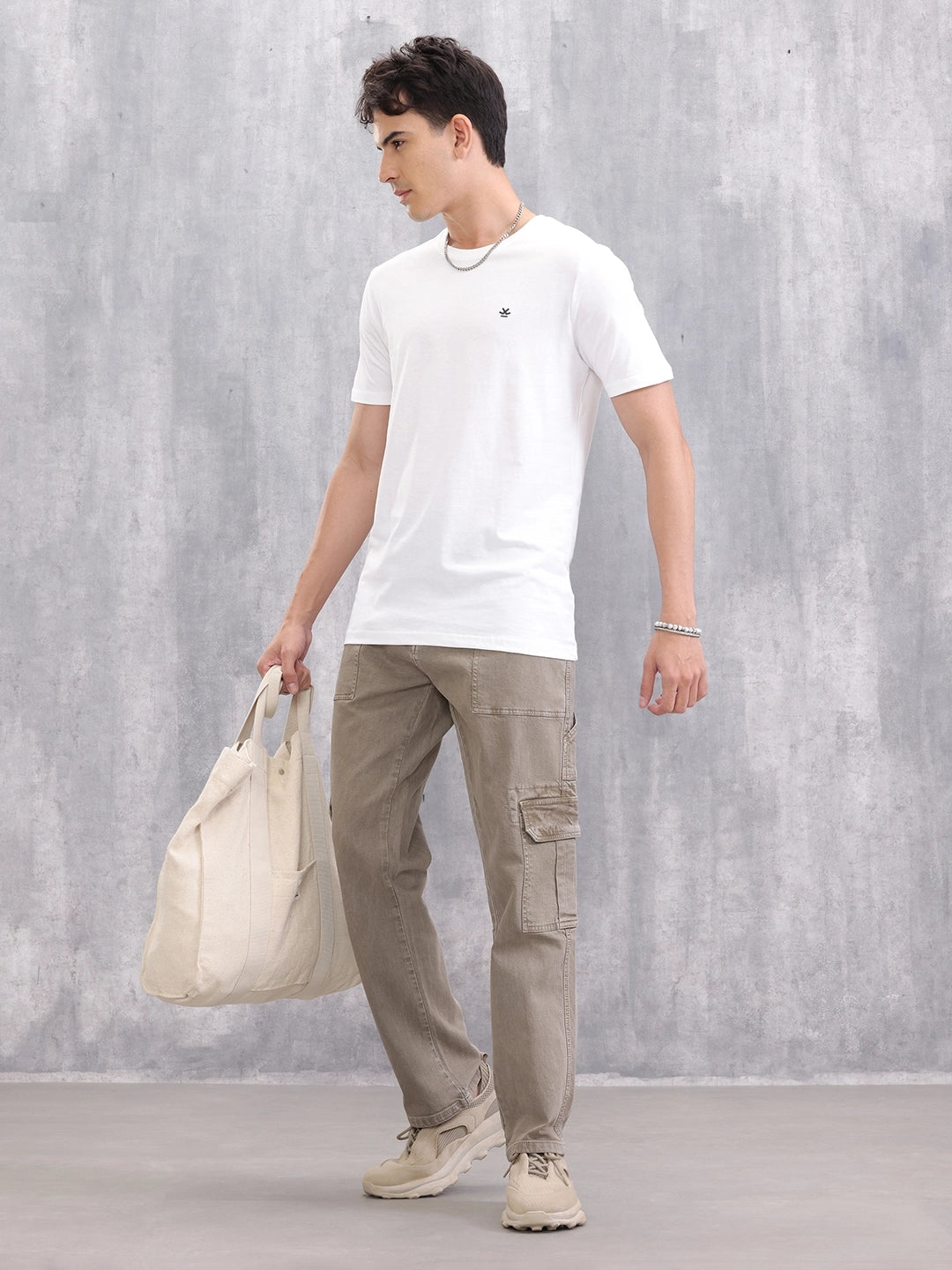 Relaxed Fit Cargo | Grey