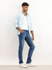 Faded Slim Fit Denim Jeans | Dark Blue
