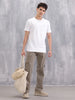 Solid Slim Fit T-Shirt | White