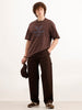 Loose Fit Solid Trouser  | Brown