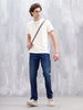 Men's Casual Straight Fit Jeans | Dark Stone