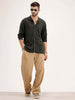 Slim Fit Flat Knit Shirt | Olive