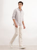 Classic Regular Fit Striped Shirt  | Brown