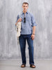 Solid Full Sleeve Regular Fit Shirt | Blue