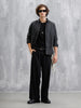 Cotton Slub Overdyed Shirt | Black